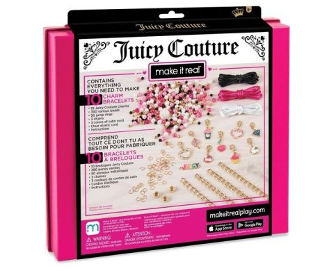 Набор для создания шарм-браслетов Make it Real Juicy Couture Розовый звездопад MR4408