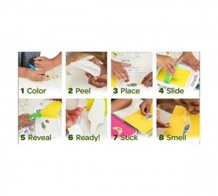 Silly Scents Набор для творчества Создание ароматных стикеров Crayola 256367.004