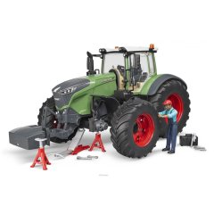 Набор игрушечный трактор Fendt 1050 Vario с фигуркой и аксессуарами для ремонта Bruder 04041.