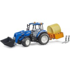 Набір іграшковий Трактор New Holland T5121з переднім навантажувачем та аксесуарами Bruder 02187