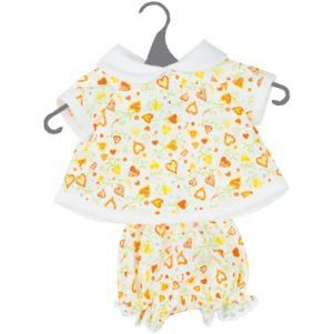 Одежда для пупса Оранжевые и зеленые сердца 38 см Doll Factory Babylin 07120