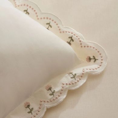 Постільна білизна Karaca Home Helia, білий (простирадло 240x260, підковдра 200x220, 2 наволочки 50x70) 1000240004001