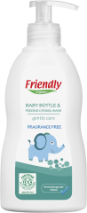 Органічний засіб для миття дитячої пляшечки, посуду та пустушок Friendly Organic без запаху 300 мл FR1802