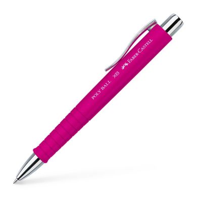 Ручка кулькова Poly Ball колір корпусу рожевий Faber-Castell 25857