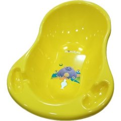 Ванночка 102 см LUX Монстрики зі зливом Жовтий Tega baby MN-005ODPŁYW-124, Жовтий