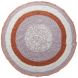 Вязаный крючком ковер Sebra облачно розовый, диаметр 120 см, хлопок 400320002