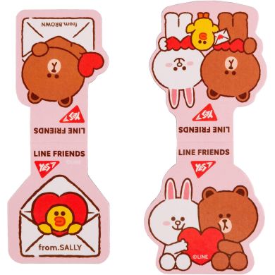 Закладки магнітні YES Line Friends, 2шт. 707826