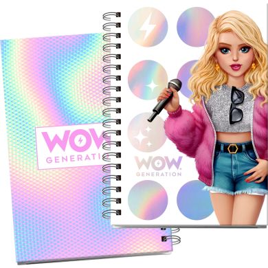 Зошит а5 тверда обкладинка 80 аркушів 100 gsm Wow Generation WOW00001