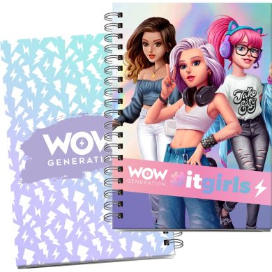 Зошит а5 тверда обкладинка 80 аркушів 100 gsm Wow Generation WOW00001