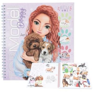 Альбом для декорирования с наклейками TOPModel Doggy Colouring Book 0413218