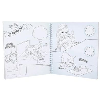 Альбом для декорирования с наклейками TOPModel Doggy Colouring Book 0413218