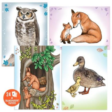 Альбом для копирования и раскрашивания бумажный, 0412178 Wildlife 0412178