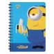 Блокнот YES А5 80 аркушів подв. cпіраль з гумкою Minions Banana 151774