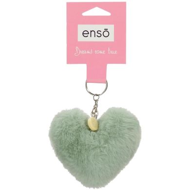 Брелок с помпоном ENSO (Энсо) СЕРДЕЧКО 9610223