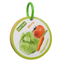 Іграшкова-книжка дитяча Фрукти-овочі Baby Team 8730, Салатовий