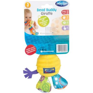 Іграшка PlayGro Мій перший дружок Жираф з намистинами 181561, Різнокольоровий