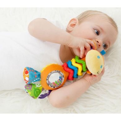 Іграшка PlayGro Мій перший дружок Жираф з намистинами 181561, Різнокольоровий