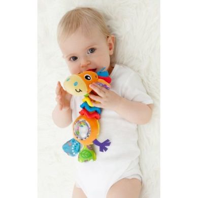 Іграшка PlayGro Мій перший дружок Жираф з намистинами 181561, Різнокольоровий