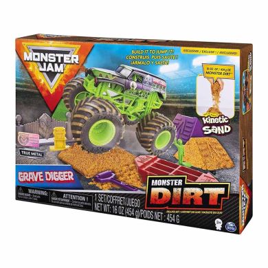 Трек Monster jam Monster dirt Сумасшедший бык или Могильщик в ассортименте 6044986