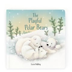 Книжка «Грайливі Білі Ведмеді» Jellycat (Джеллі Кет) BK4PPB