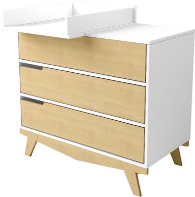 Комод з пеленальним столом Scandic Indigowood 37641, Білий
