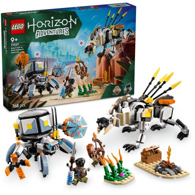 Конструктор Aloy і Varl проти Shell-Walker і Sawtooth LEGO Horizon 77037