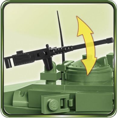 Конструктор Друга Світова Війна Танк M24 Чаффі 590 деталей COBI COBI-2543