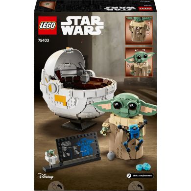 Конструктор Ґроґу в повітряній колисці LEGO Star Wars 75403