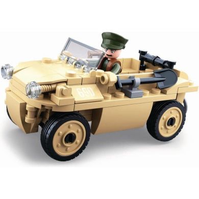 Конструктор SLUBAN M38-B0690 WWII військовий, машина, фігурка, 103 деталей M38-B0690