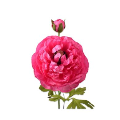 Цветок искусственный Лютик желто-розовый 65 см. Silk-ka 138128
