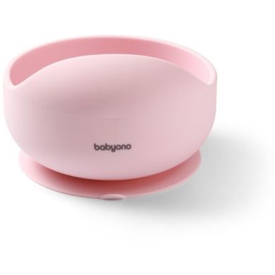 Мисочка силіконова з присоскою (Рожевий) Babyono 1481/02