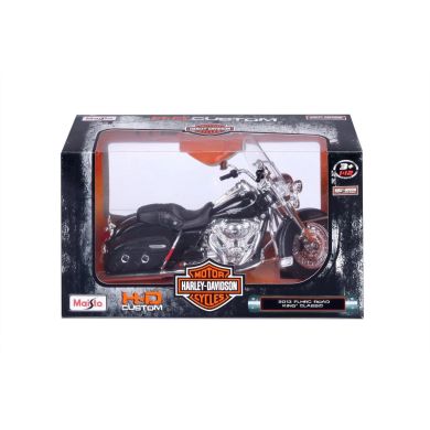 Мотоцикл игрушечный Harley-Davidson Motorcycles With Stand H-D 2013 Flhrc Road King Classic Black масштаб 1:12 32320