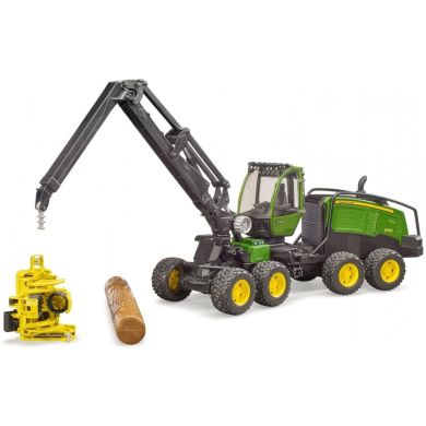 Набір іграшковий Харвестер John Deere 1270G з 1 колодою Bruder 02135