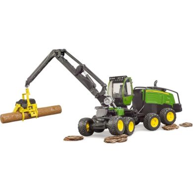 Набір іграшковий Харвестер John Deere 1270G з 1 колодою Bruder 02135