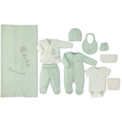 Набор одежды из 10 предметов для новорожденных TURTLE FAмILY Bebetto 0-3м/62см Z 750