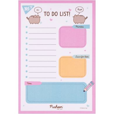Папір для нотаток на магніті Yes To Do Pusheen 170339