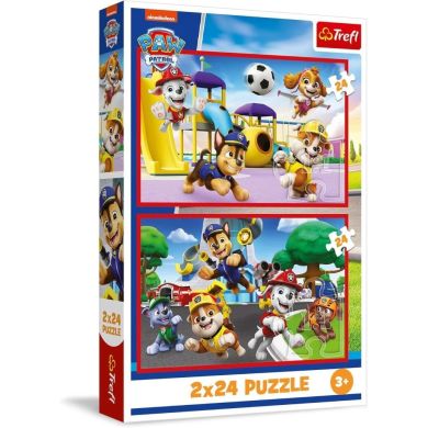 Пазли 2x24 Viacom PAW Patrol Веселий день песиків Trefl 34434