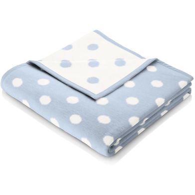 Плед Dots blue Biederlack Блакитний 706584, 75 x 100