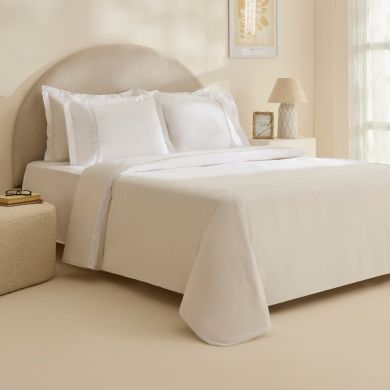 Постільна білизна Karaca Home Indila, білий (простирадло 240x260, підковдра 200x220, 2 наволочки 50x70) 1000248979001