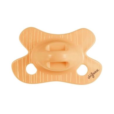 Пустушка силіконова Difrax Natural Newborn 0+ місяців, Apricot_lines 113 Apricot_lines, Жовтий