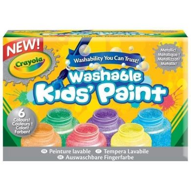Набір фарб Metallic у пляшках (washable), 6 шт Crayola 256328.006
