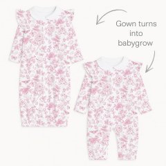 Дитячий комбінезон-трансформер з комiрцем i рюшками My Little Pie Chloe Pink 6/9 місяців (68-74) TR004, 6/9 місяців (68-74), 68