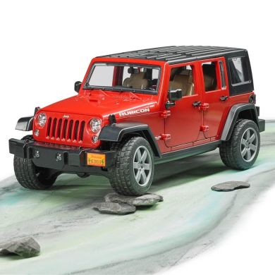 Джип Wrangler Unlimited Rubicon Bruder червоний 02525