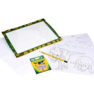 Игровая панель для творчества с подсветкой Динозавры Crayola 74-7497