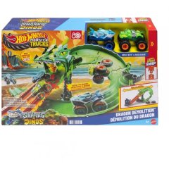 Ігровий набір Атака вогняного дракона Monster Trucks Hot Wheels JFR06