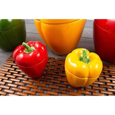 Ємність з кришкою мала Pepper жовта Bordallo Pinheiro 6501879