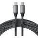 Кабель для синхронiзацii Satechi USB-C to USB-C 100W Space Gray 2 m ST-TCC2MM