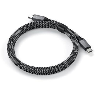 Кабель для синхронiзацii Satechi USB-C to USB-C 100W Space Gray 2 m ST-TCC2MM