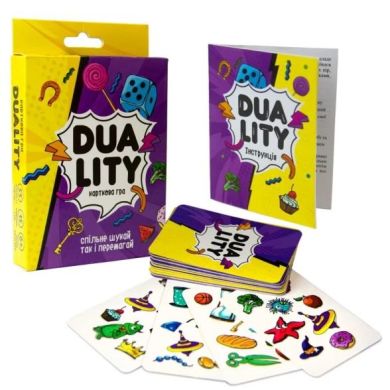 Карточная игра Strateg Duality логическая развлекательная на украинском языке (30392) STRATEG 30392