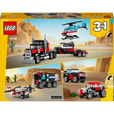 Конструктор Бортова вантажівка з гелікоптером LEGO Creator 31146